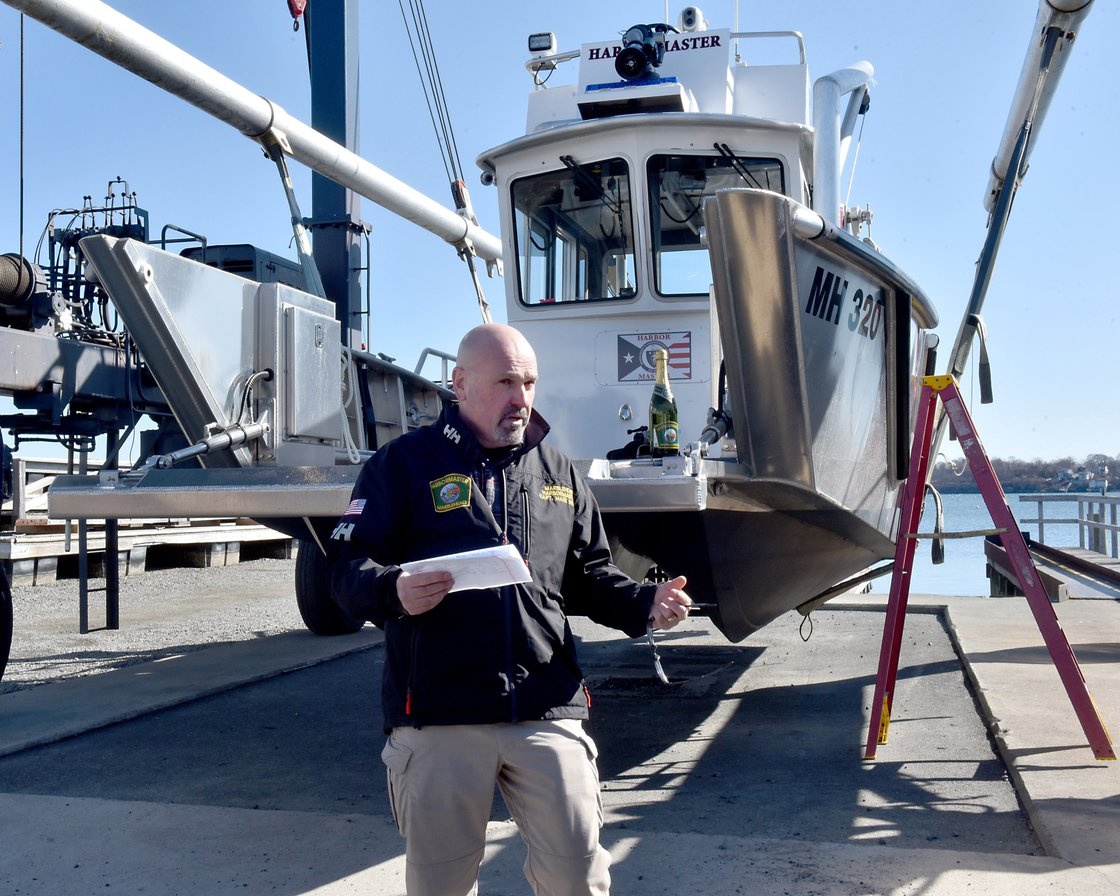 Marbleheads new town patrol boat launched #13